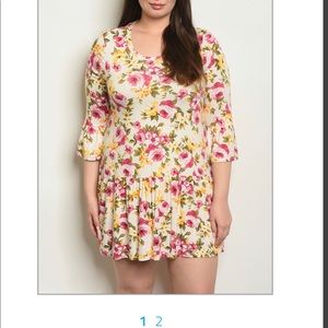 Plus size Floral dress